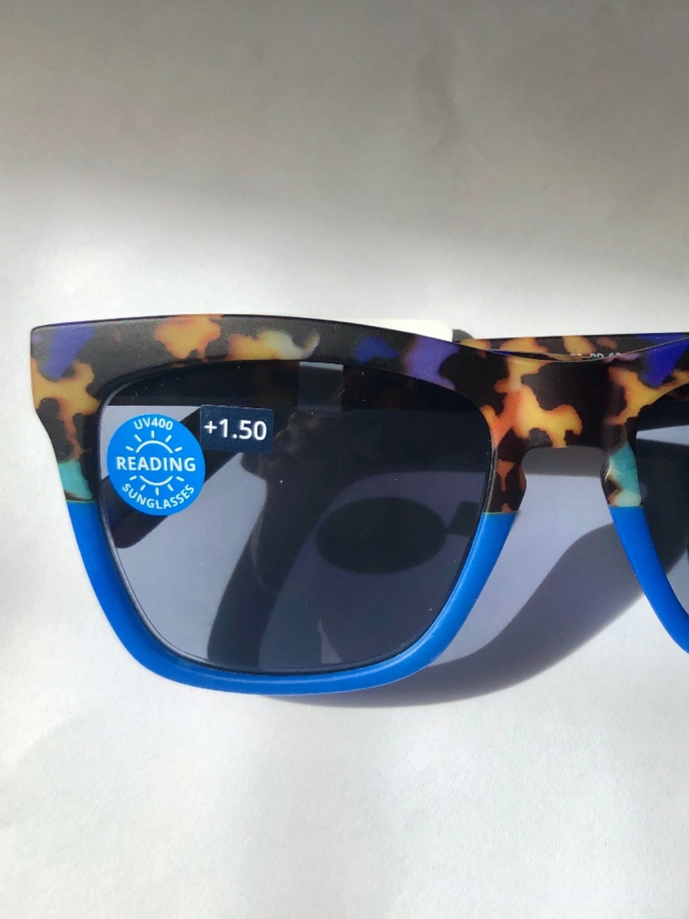 New Peepers Cape May Blue Tortoise Women's Sunglass Readers +1.50